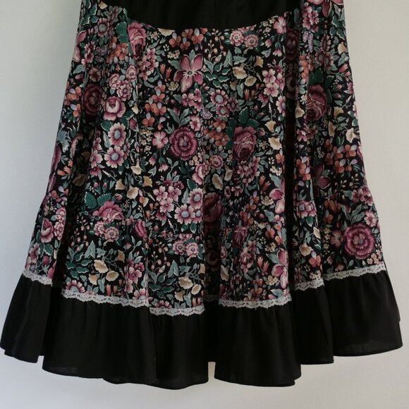 Vintage 1970s Square Dance Skirt 70s Handmade Square Dancing Costume Full Skirt - Picture 13 of 16